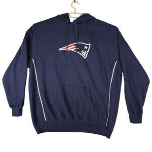 New England Patriots Game Day Football Hoodie Sweatshirt Mens 2XL XXL Blue